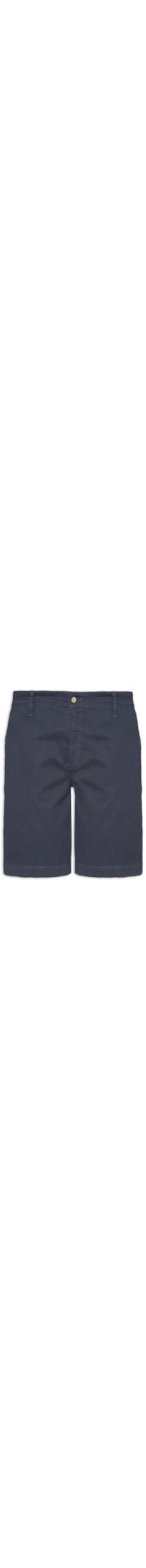Bermuda Masculina Chino em Sarja Tinturada - Azul