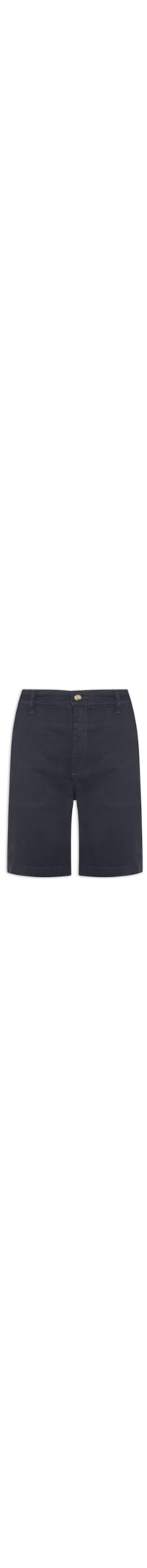 Bermuda Masculina Chino Em Sarja Tinturada - Azul