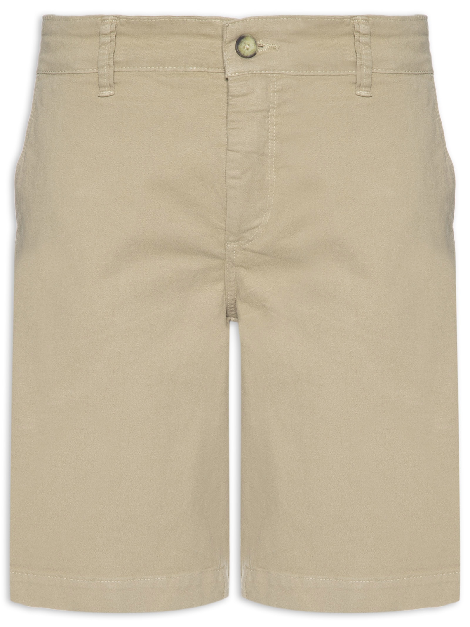 Bermuda Masculina Chino em Sarja Tinturada Marrom Sergio K