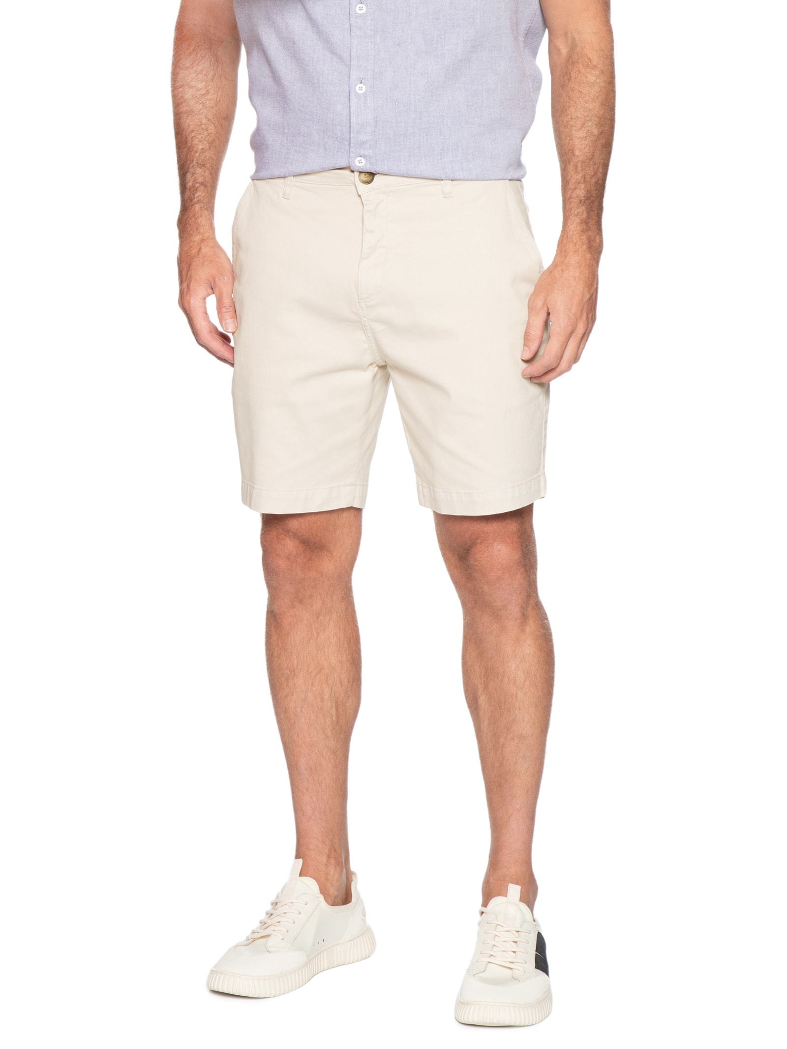 Bermuda Masculina Chino II Off White Foxton