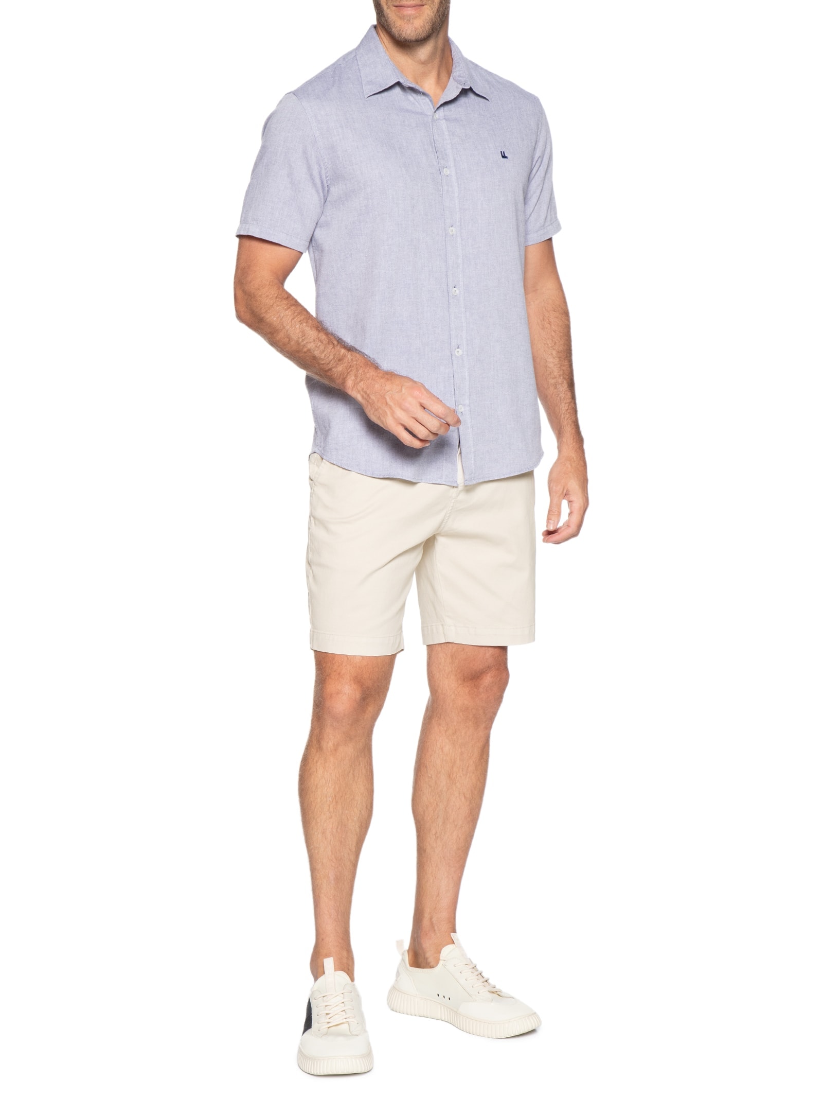 Bermuda Masculina Chino II Off White Foxton