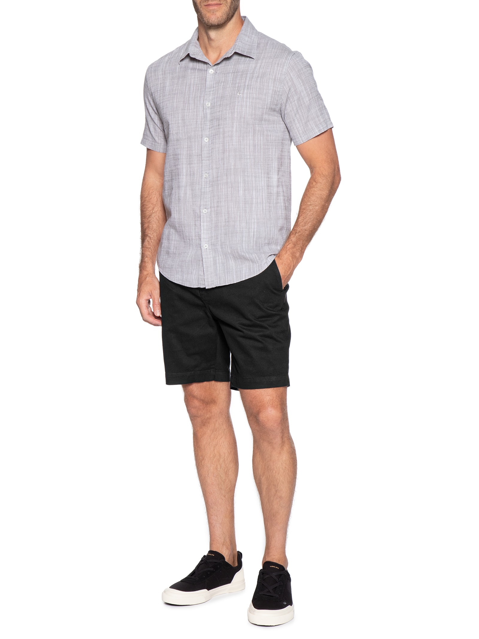 Bermuda Masculina Chino II Preto Foxton