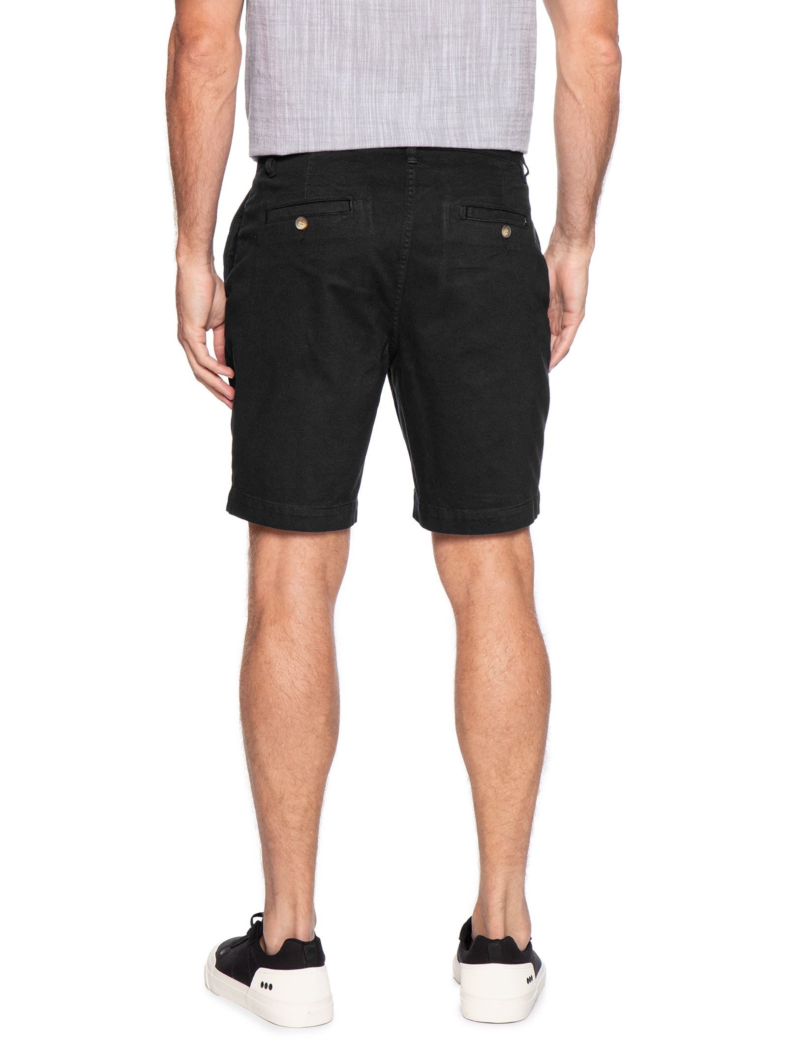 Bermuda Masculina Chino II Preto Foxton
