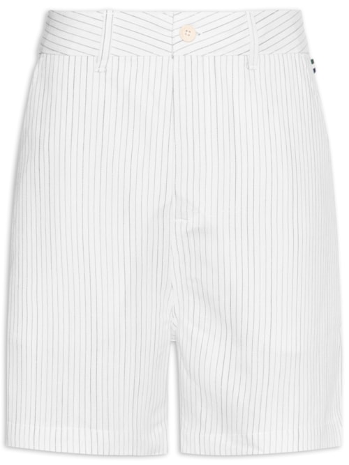 Bermuda Masculina Chino Linho Capri Co – Branco