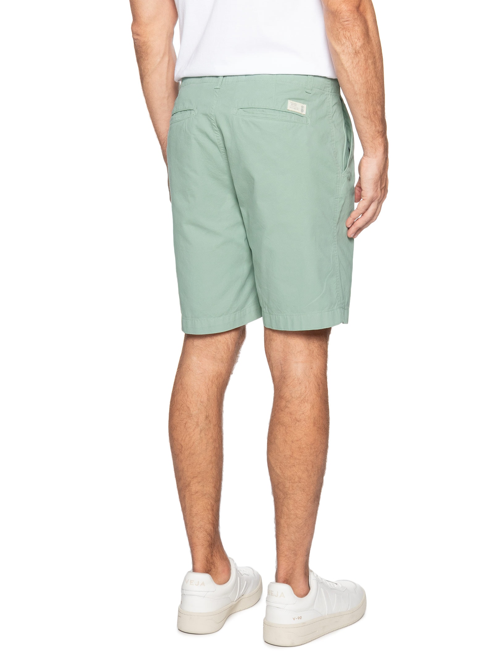 Bermuda Masculina Chino Off White Pineapple