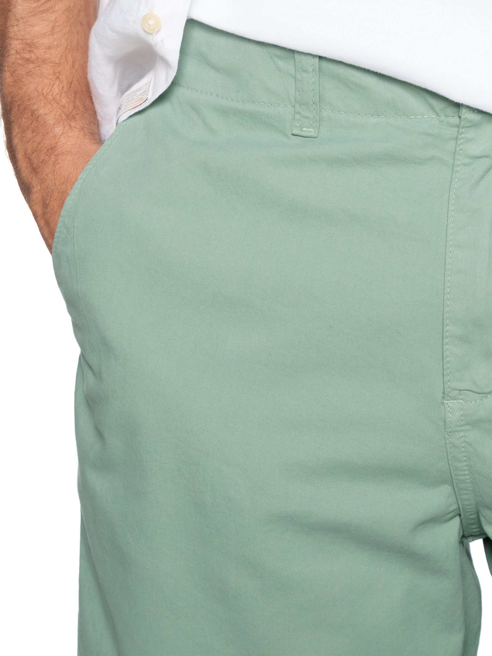 Bermuda Masculina Chino Off White Pineapple