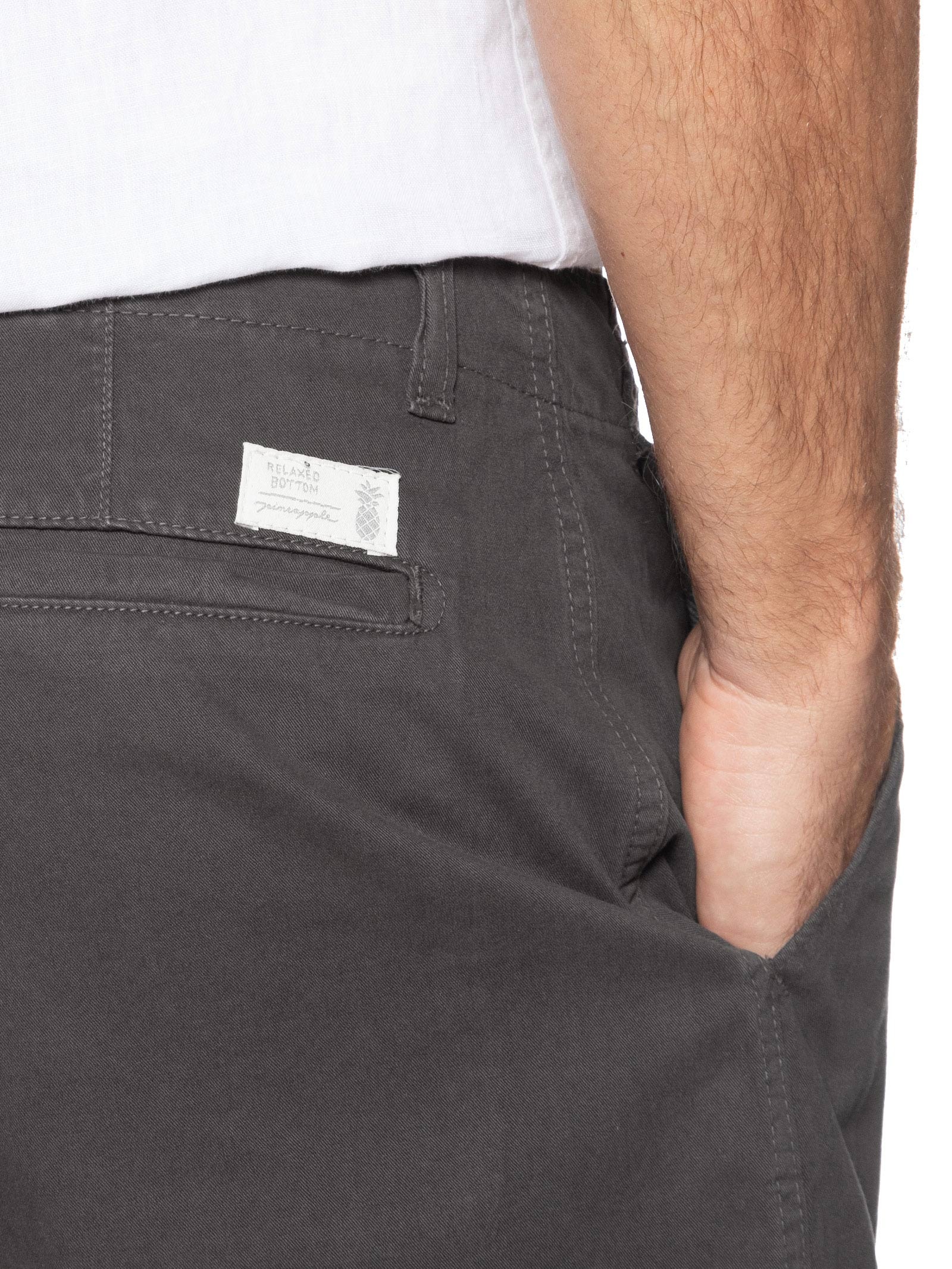 Bermuda Masculina Chino Off White Pineapple