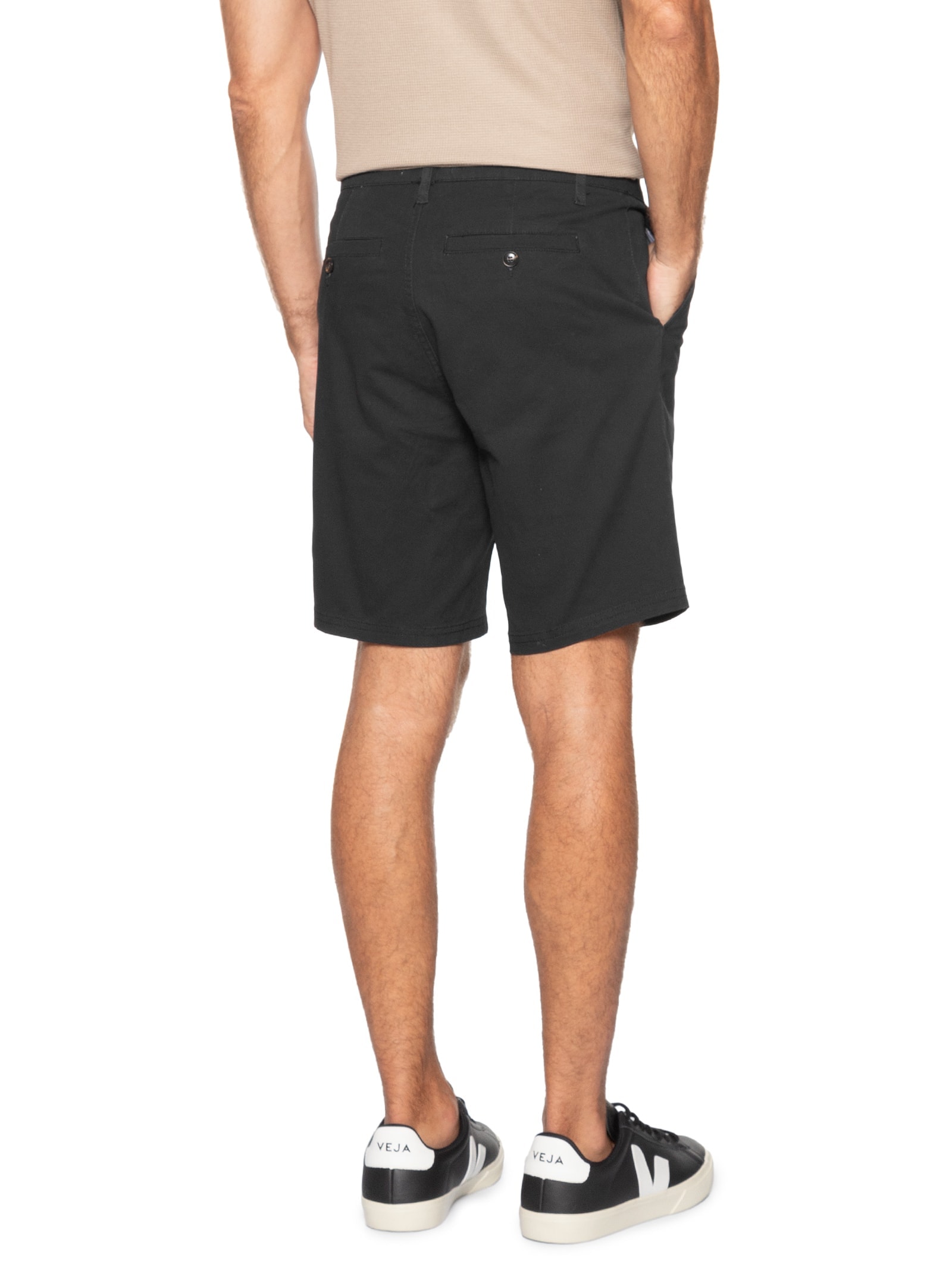 Bermuda Masculina Chino Preto '2 Essential