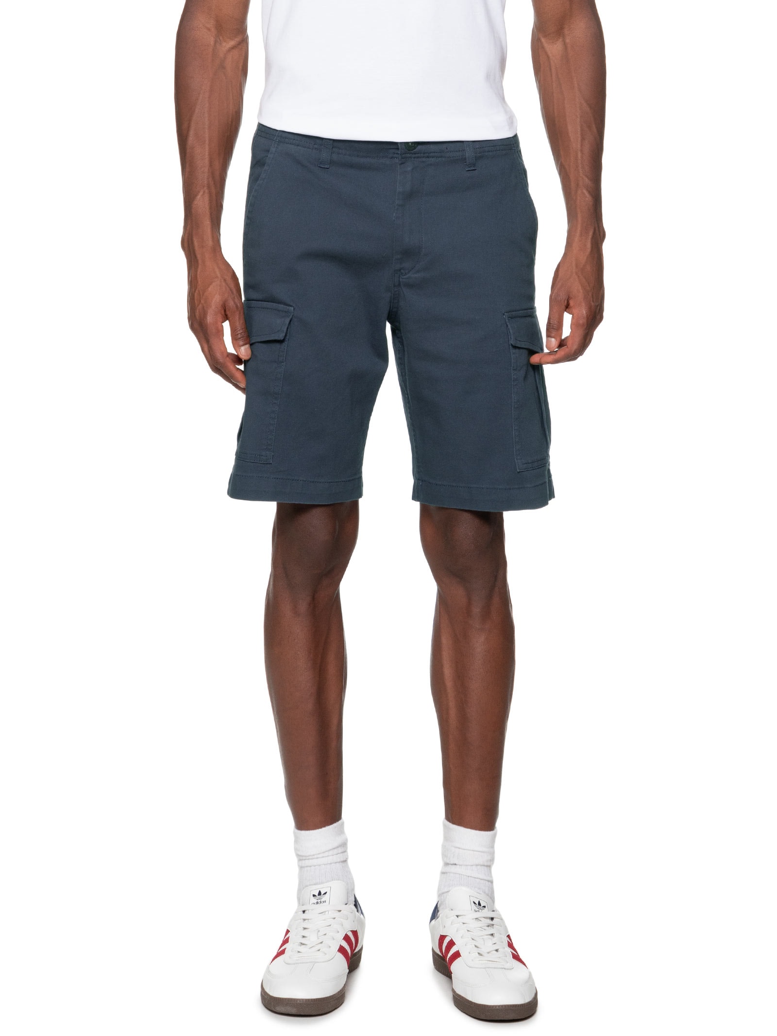 Bermuda Masculina Chino Regular Fit Em Algodão Azul Jack & Jones