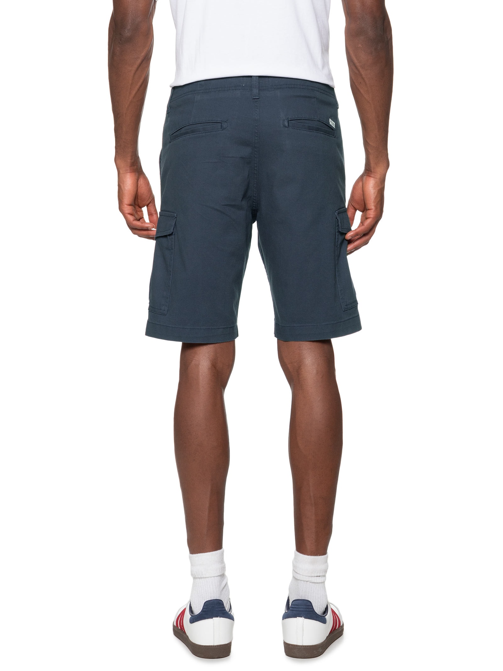 Bermuda Masculina Chino Regular Fit Em Algodão Azul Jack & Jones