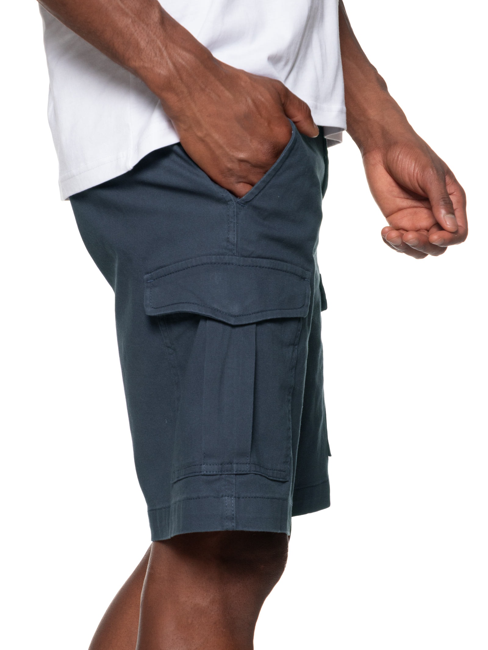 Bermuda Masculina Chino Regular Fit Em Algodão Azul Jack & Jones