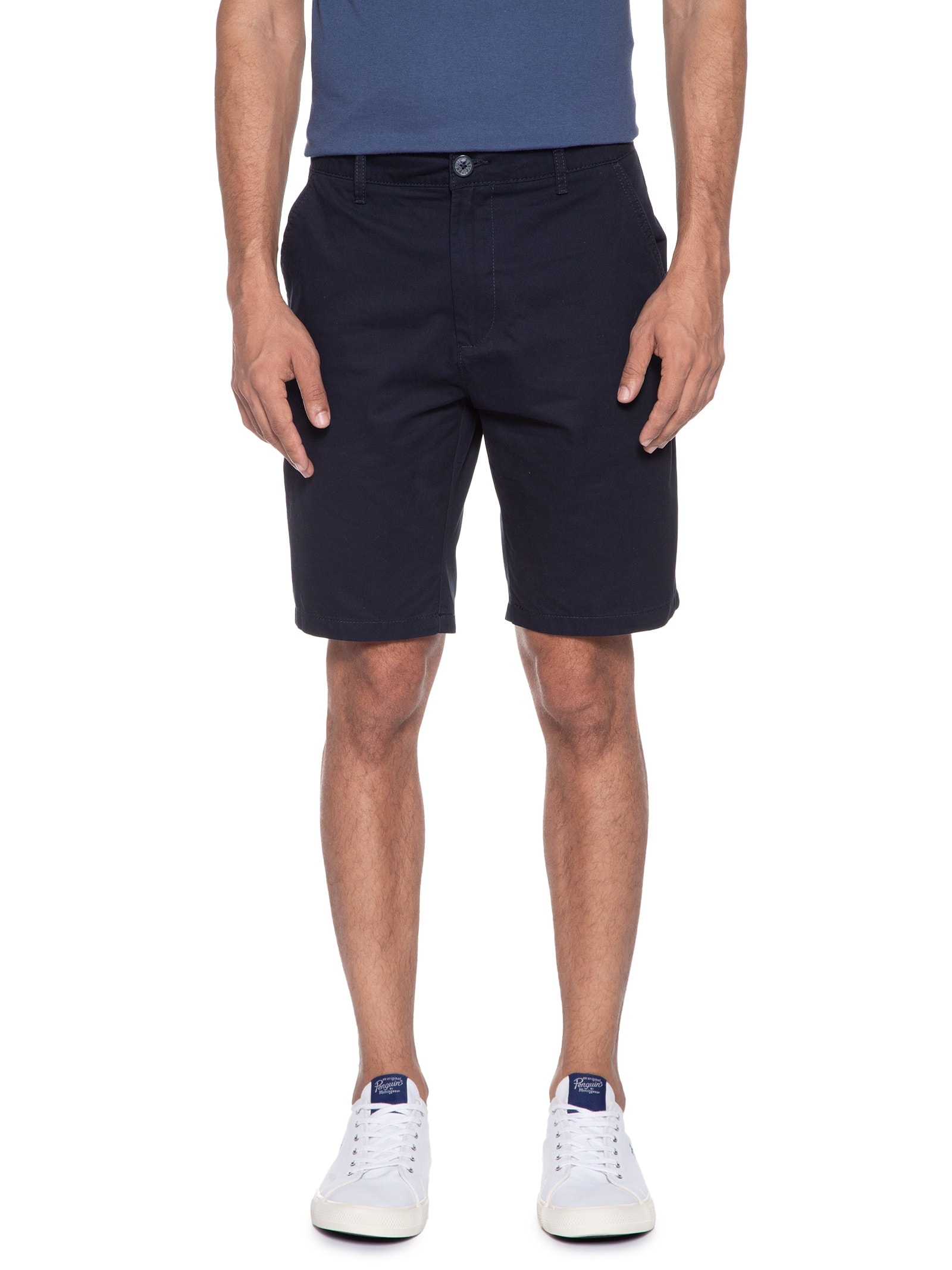 Bermuda Masculina Chino Reta Azul Hering
