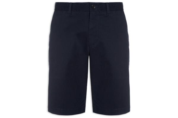  Bermuda Masculina Chino Slim Fit Brooklyn Algodão Orgânico - Azul