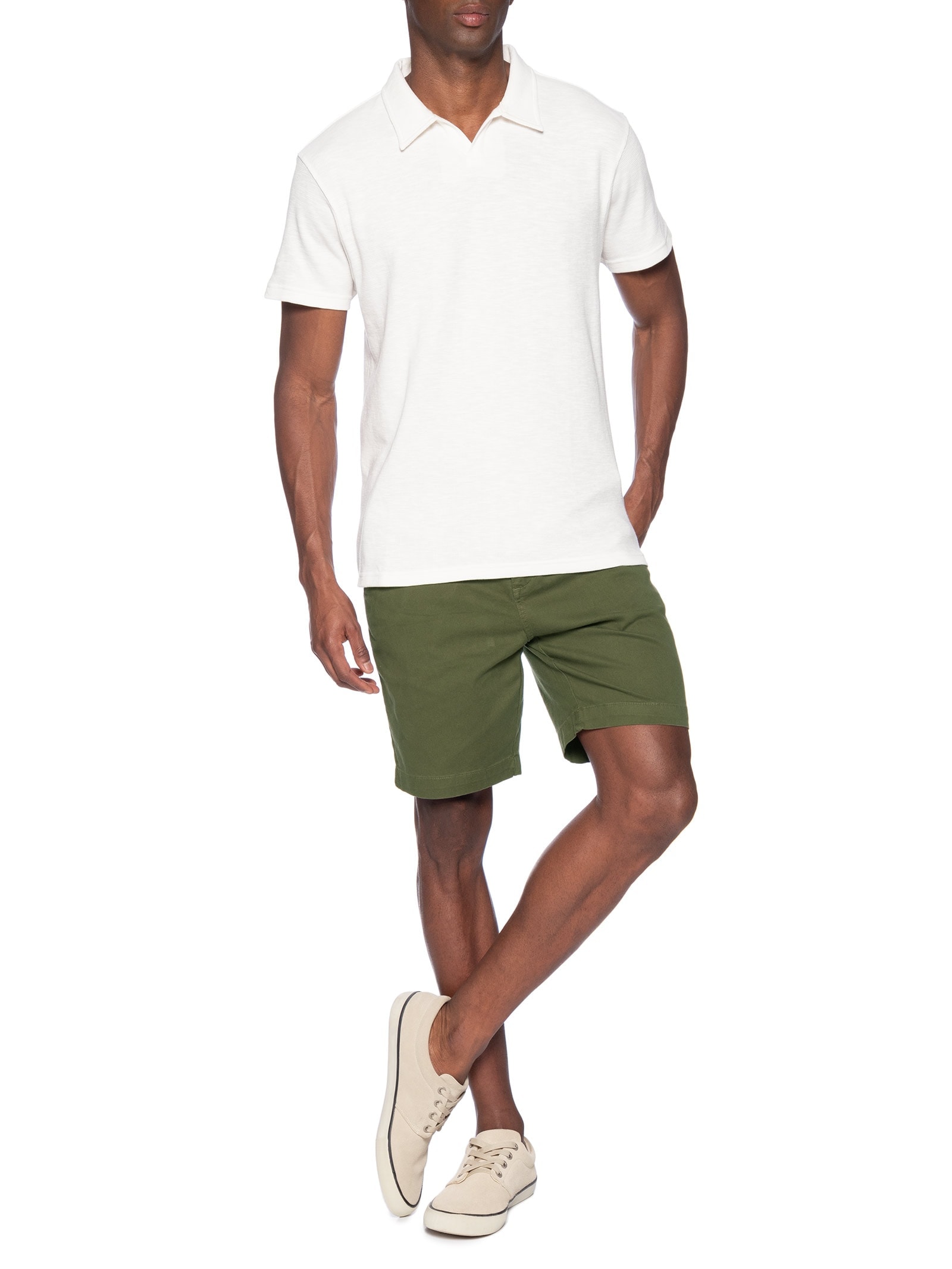 Bermuda Masculina Chino Verde Foxton