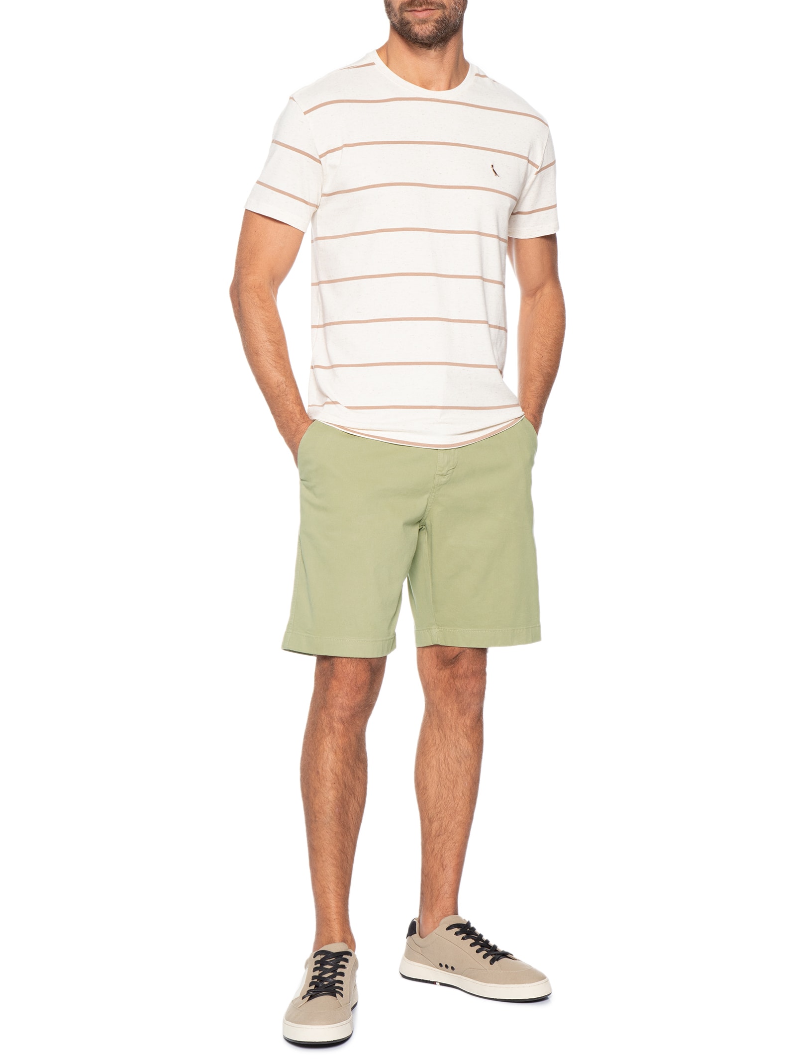 Bermuda Masculina Chino Verde Pineapple