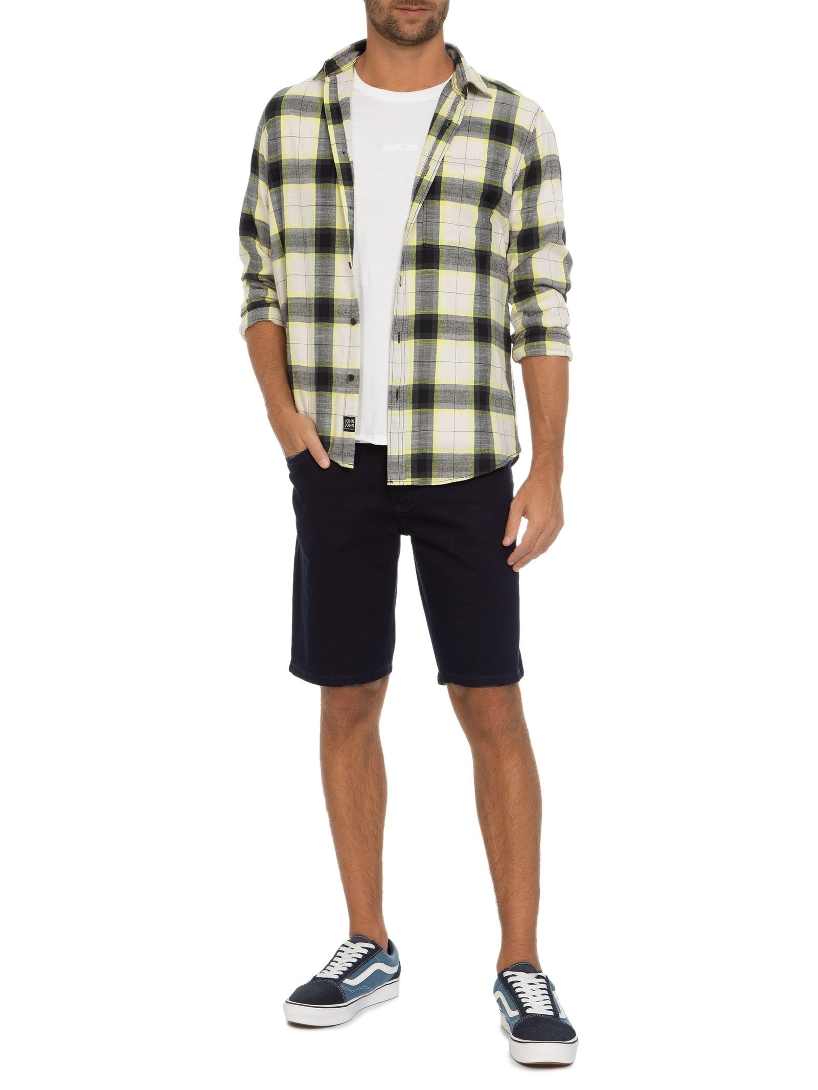 Bermuda Masculina Clássica Colmar Azul John John
