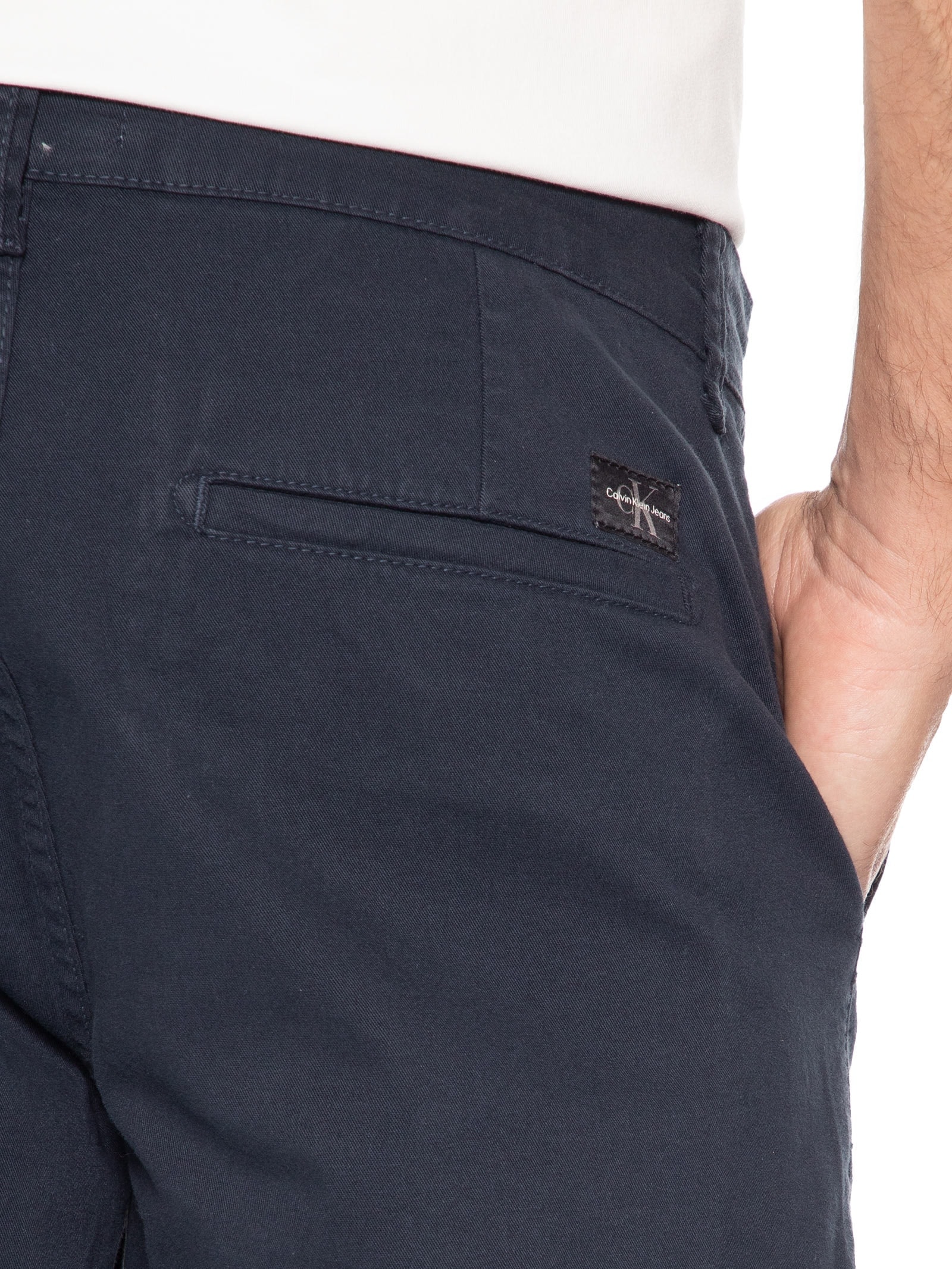 Bermuda Masculina Color Chino Azul Calvin Klein Jeans