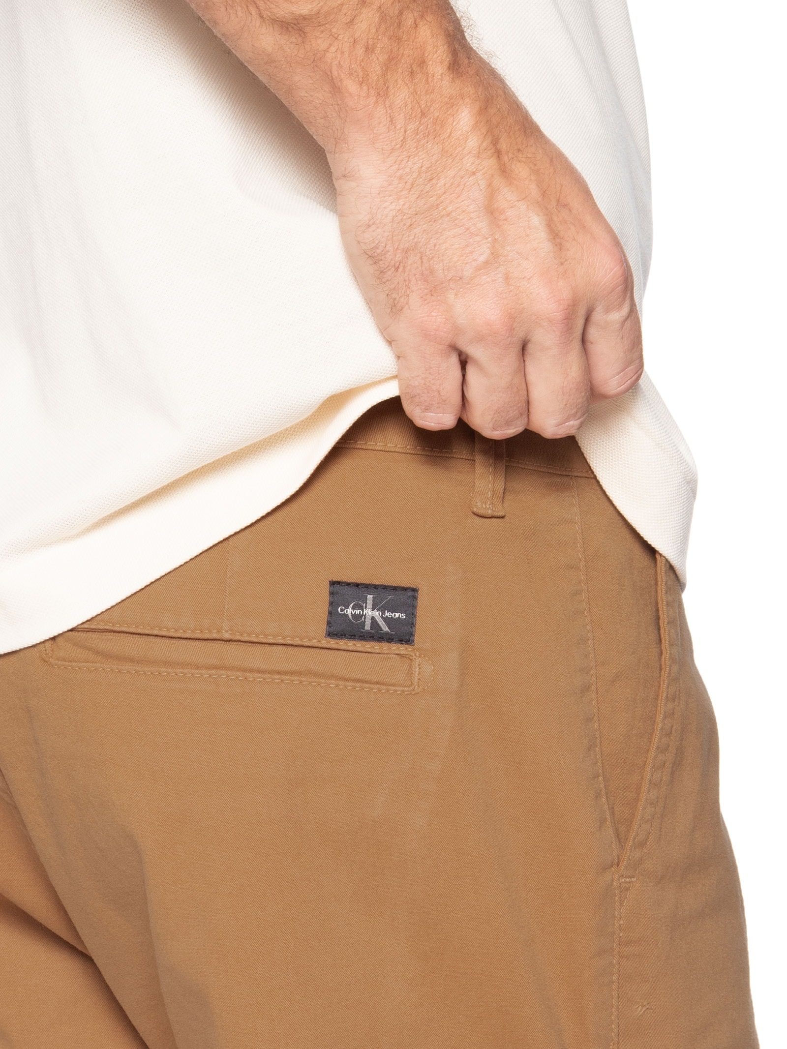 Bermuda Masculina Color Chino Marrom Calvin Klein Jeans