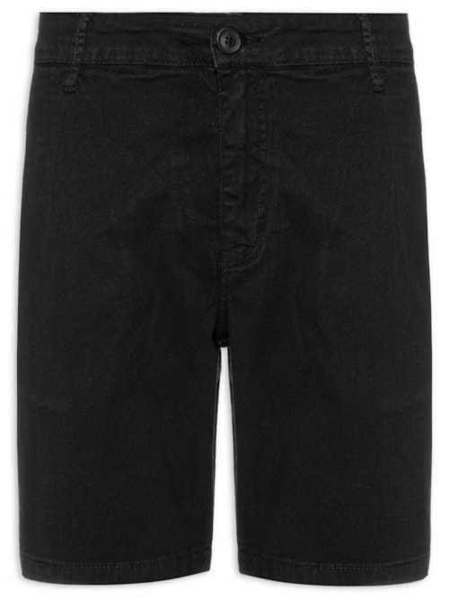 Bermuda Masculina Color Chino – Preto