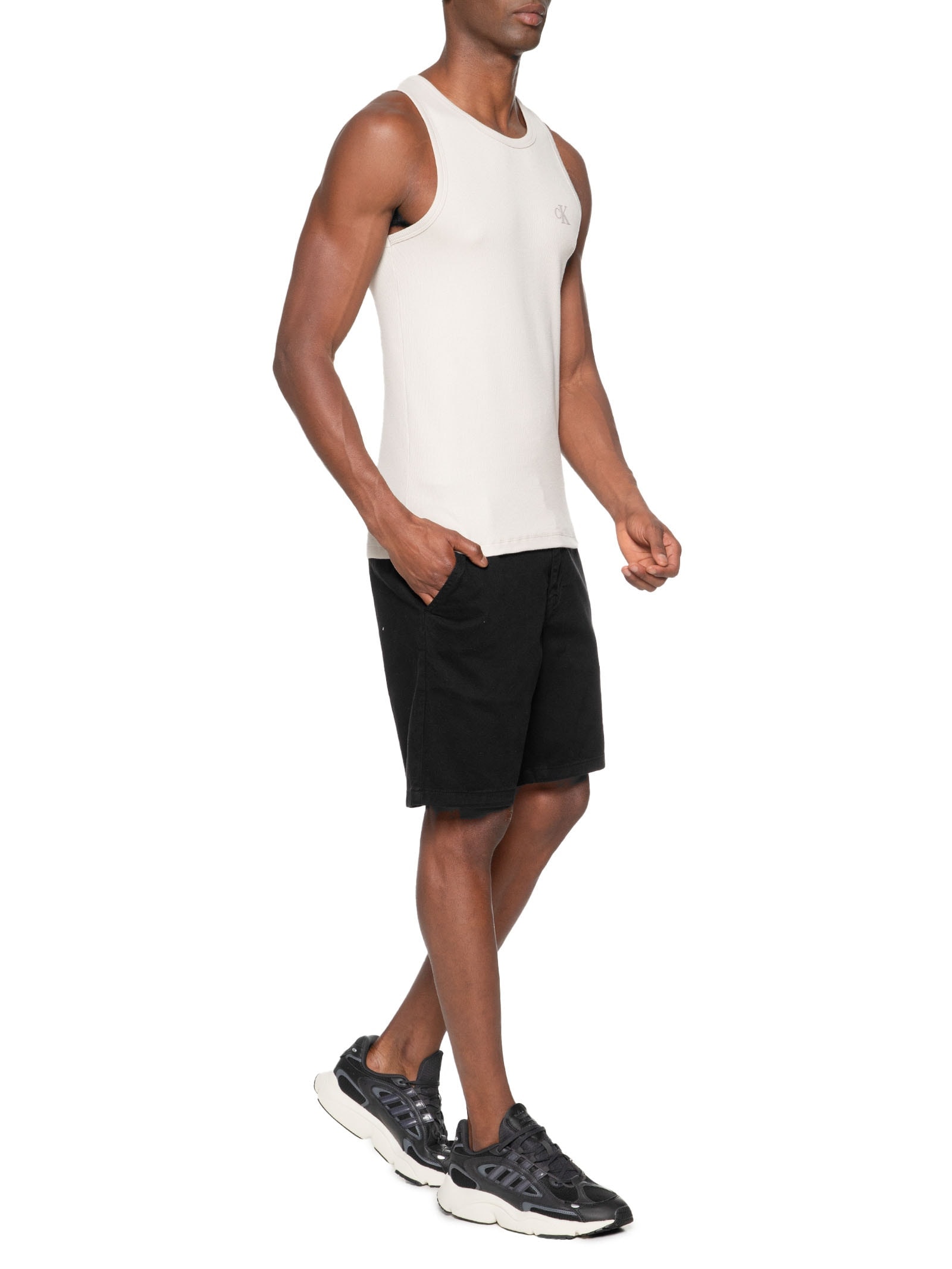 Bermuda Masculina Color Chino Preto Calvin Klein Jeans