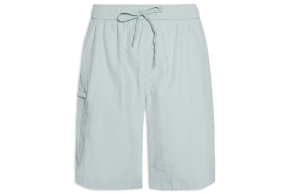 Bermuda Masculina Color Com Elástico - Cinza