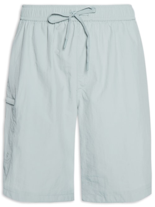 Bermuda Masculina Color Com Elástico – Cinza