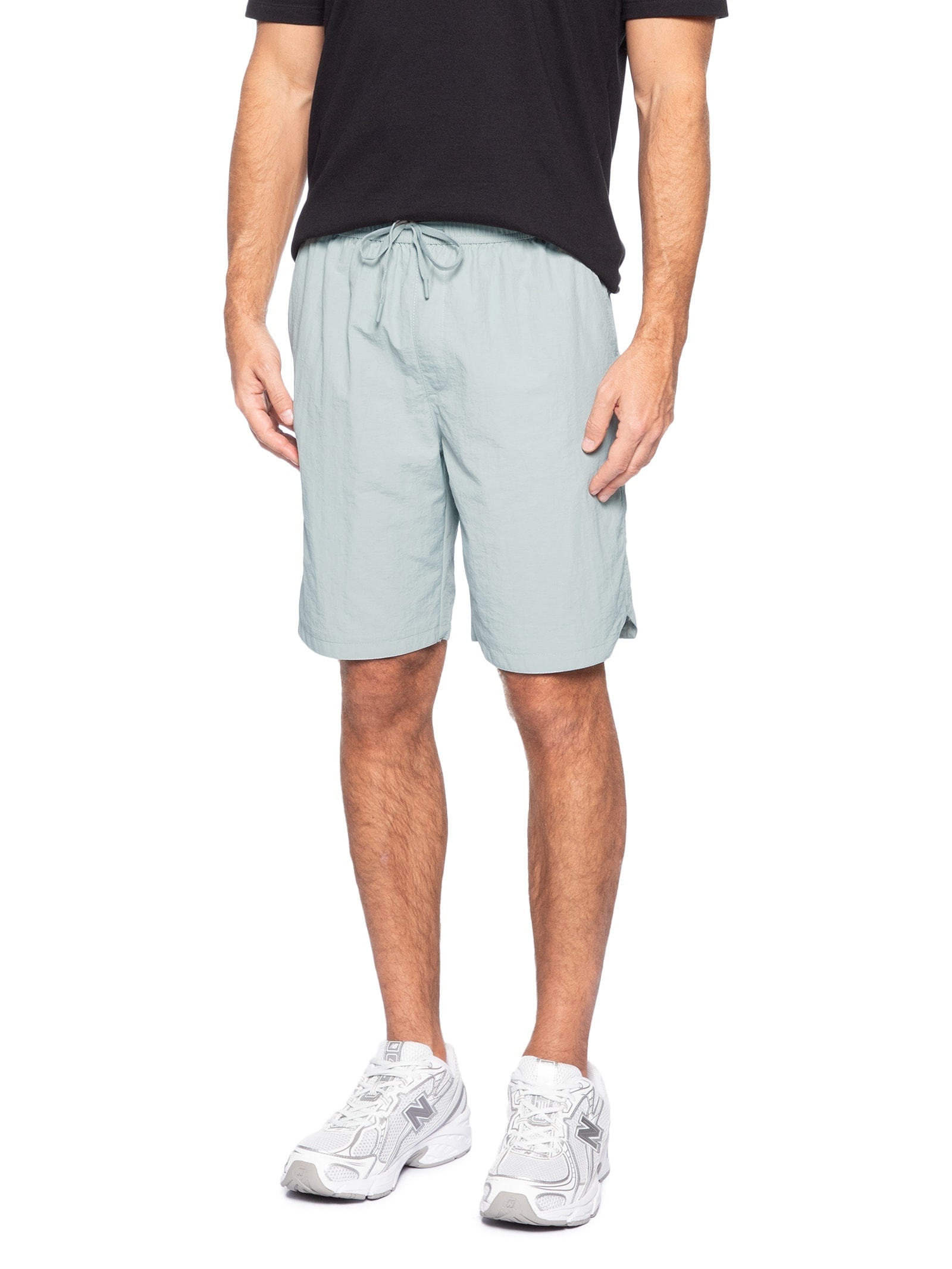 Bermuda Masculina Color Com Elástico Cinza Basiq Men