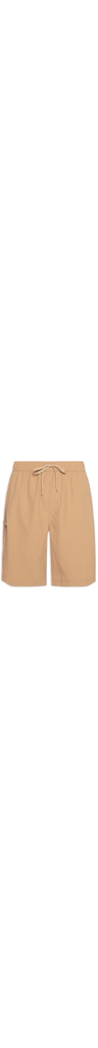 Bermuda Masculina Color Com Elástico - Marrom