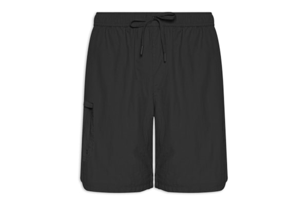 Bermuda Masculina Color Com Elástico - Preto