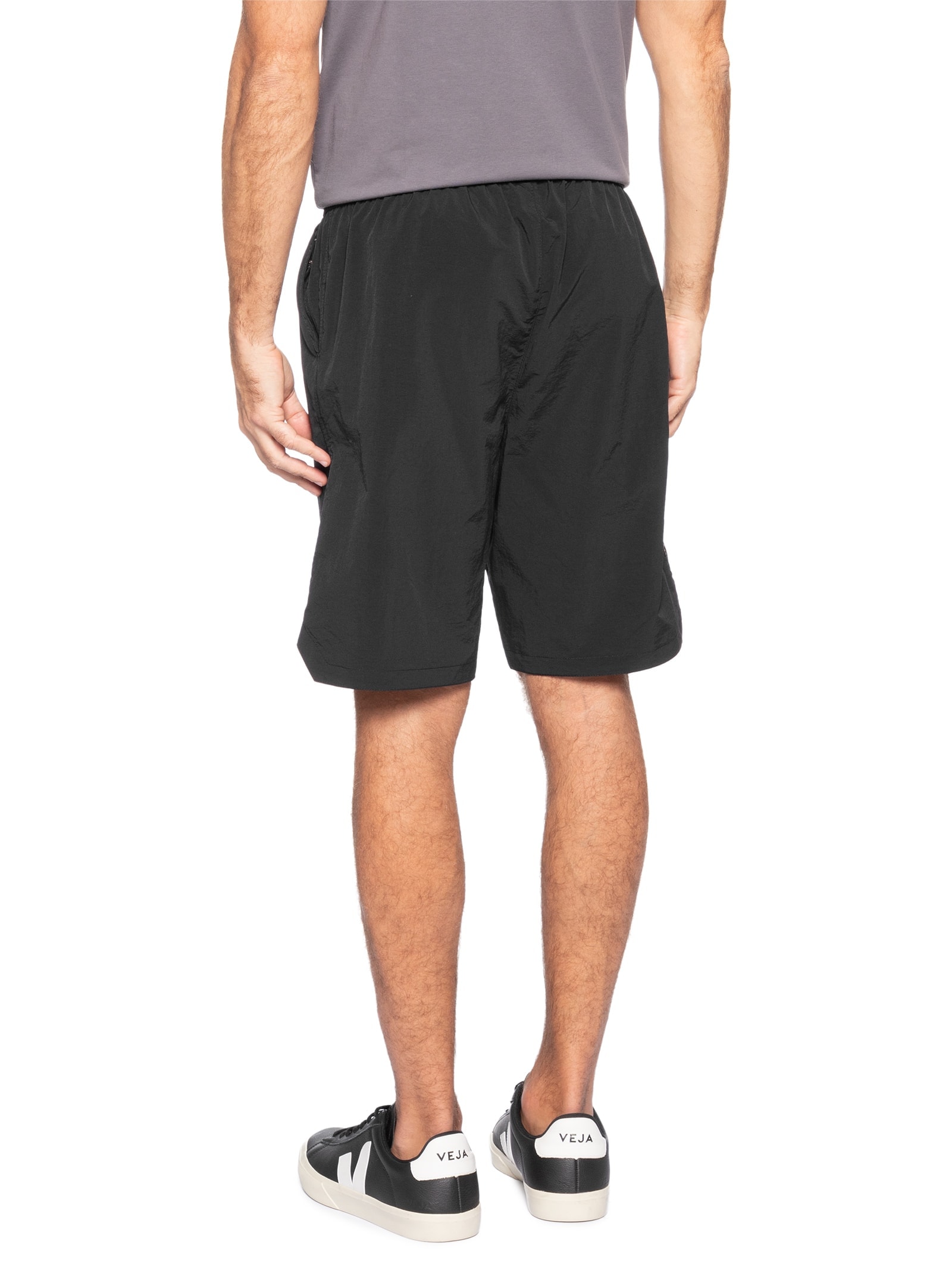 Bermuda Masculina Color Com Elástico Preto Basiq Men