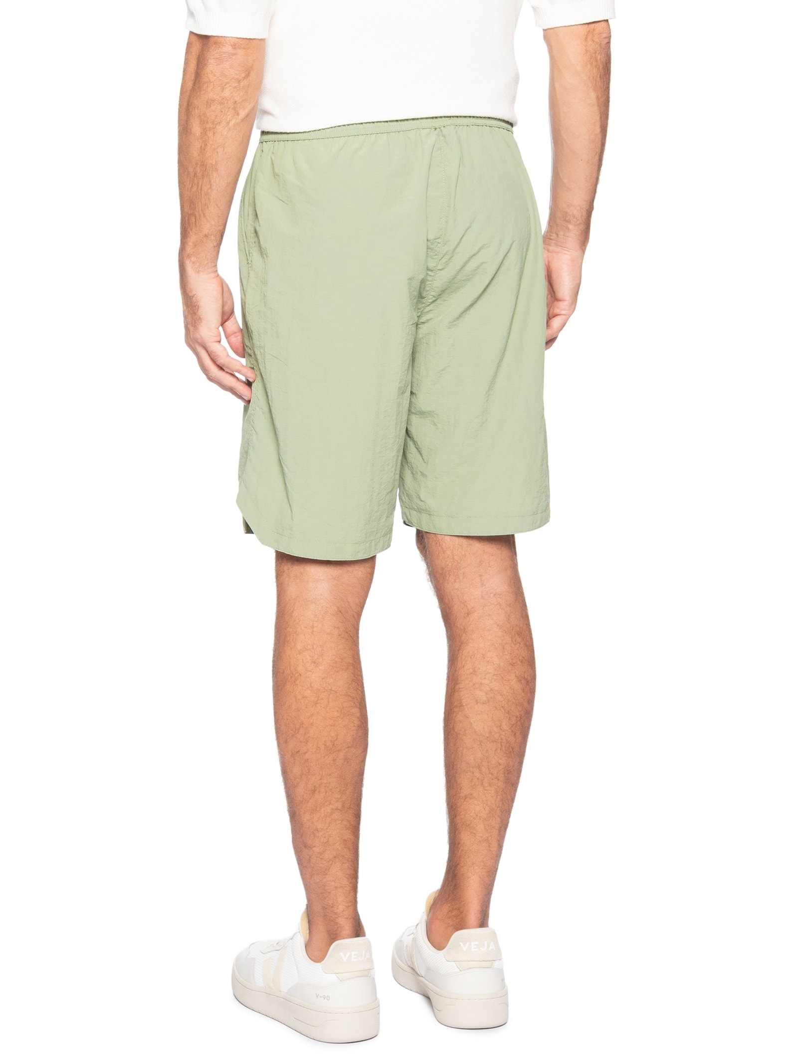 Bermuda Masculina Color Com Elástico Verde Basiq Men