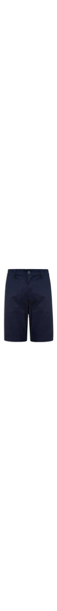 Bermuda Masculina Color Twill Classic Piece Dye Long Chino - Azul