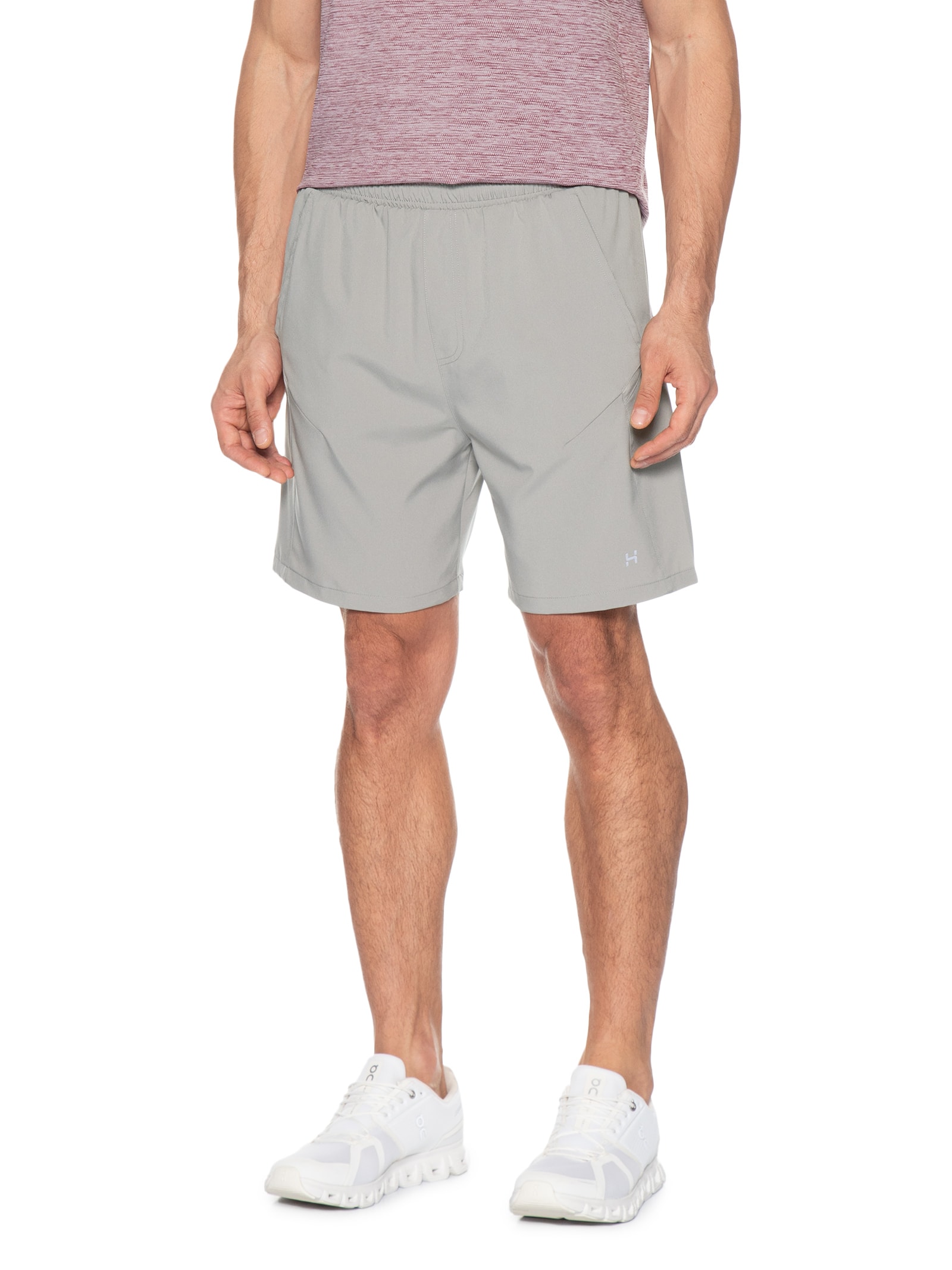 Bermuda Masculina Com Detalhe Em Tule Cinza Hering Sports