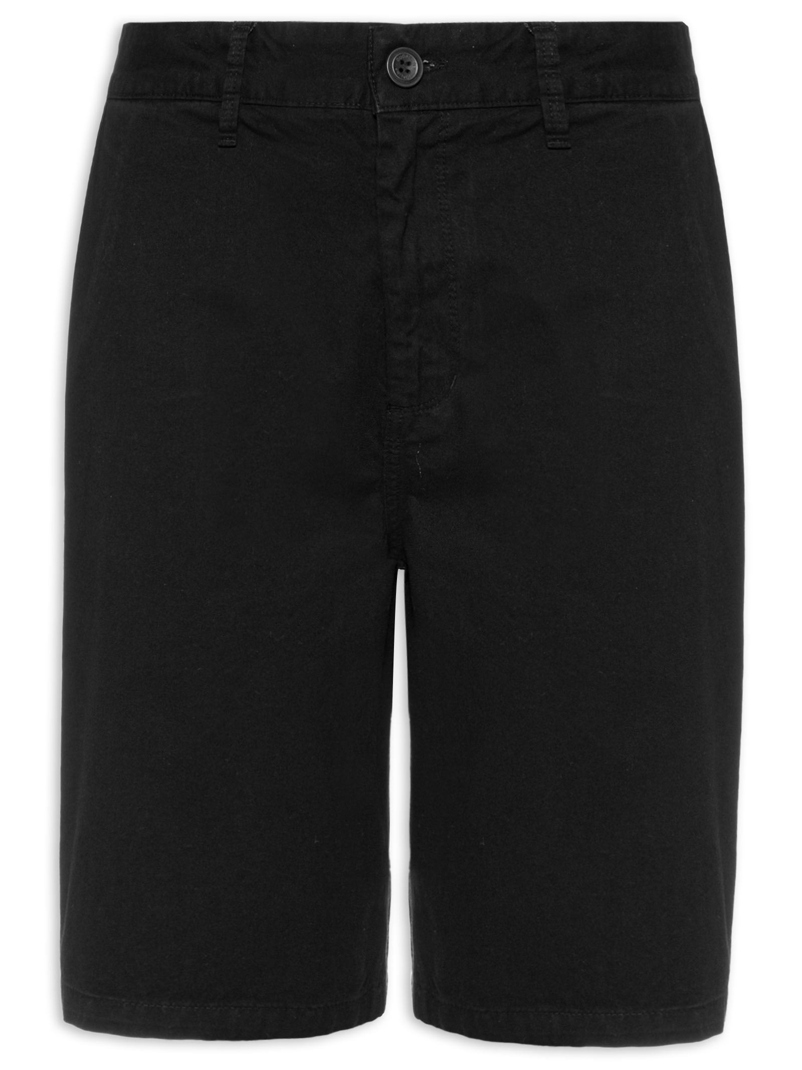 Bermuda Masculina Comfort Chino Preto Dudalina