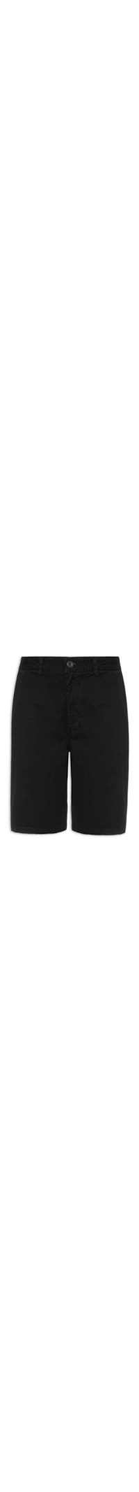 Bermuda Masculina Comfort Chino - Preto