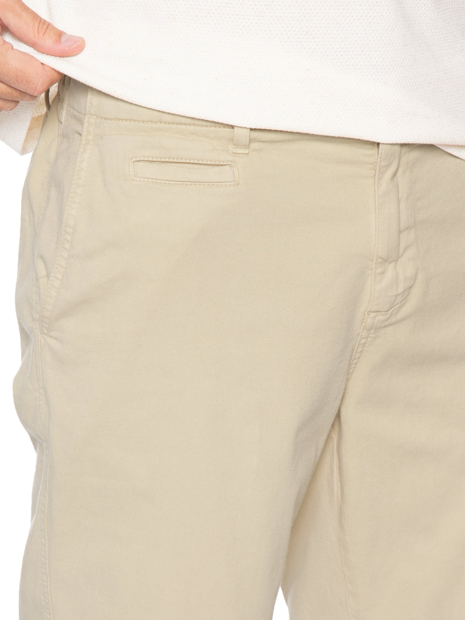 Bermuda Masculina Comfort Com Elástico Bege Pineapple