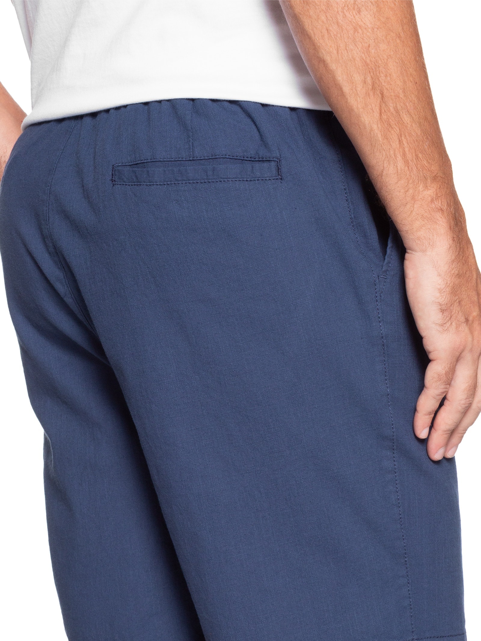 Bermuda Masculina Cós de Elástico Básica Azul '2 Essential