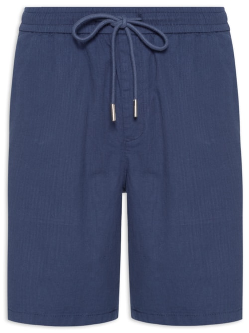 Bermuda Masculina Cós de Elástico Básica – Azul