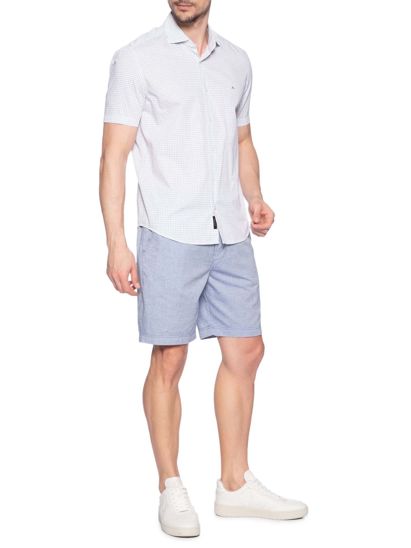 Bermuda Masculina Cós Elástico Azul '2 Essential