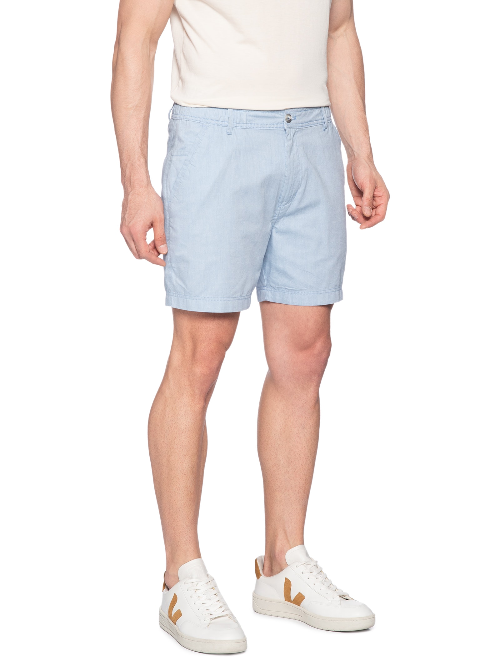 Bermuda Masculina Cós Elástico Azul '2 Essential
