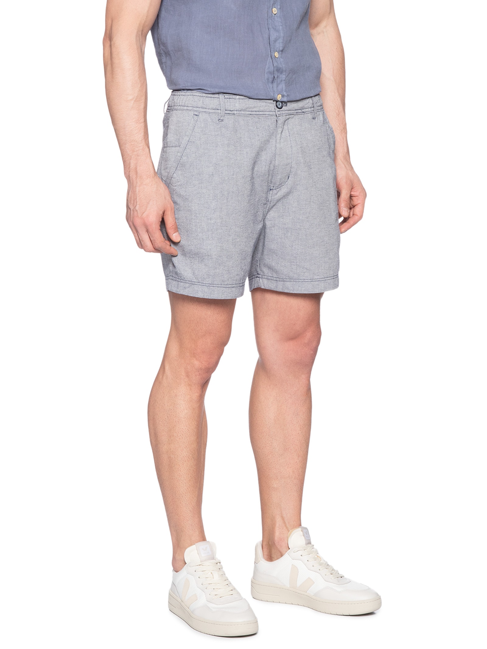 Bermuda Masculina Cós Elástico Azul '2 Essential