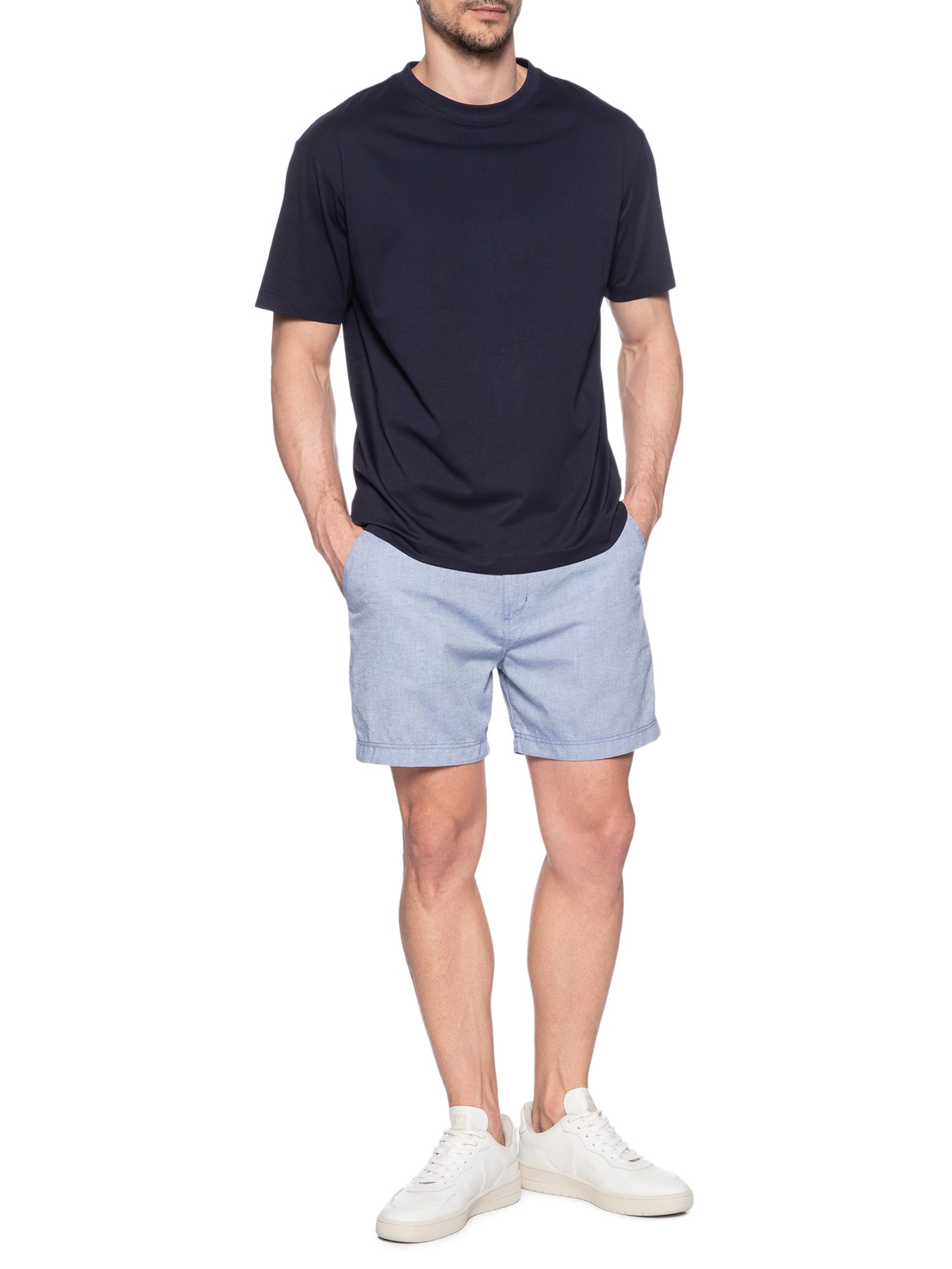 Bermuda Masculina Cós Elástico Azul '2 Essential