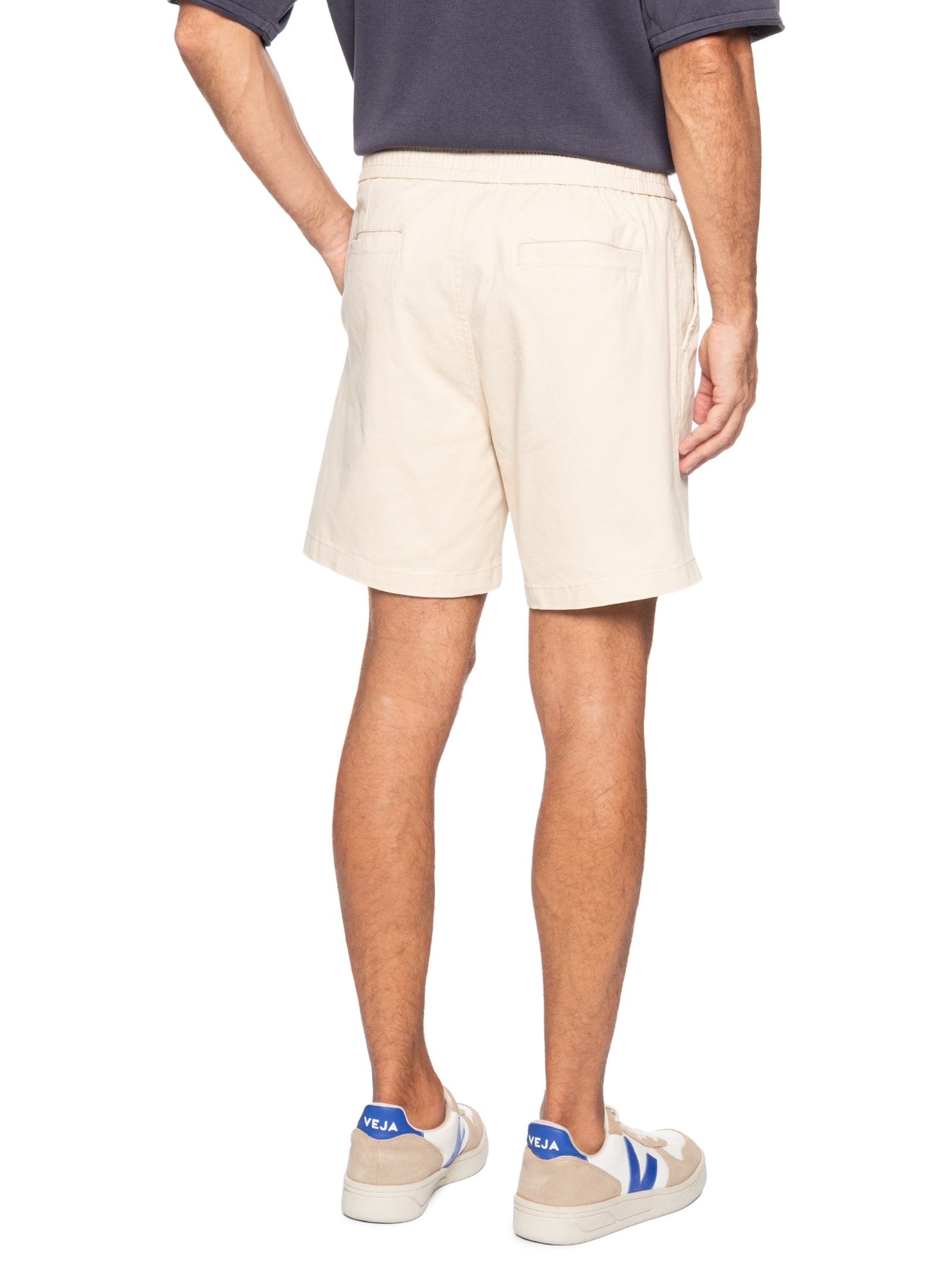 Bermuda Masculina Cós Elástico Bege '2 Essential