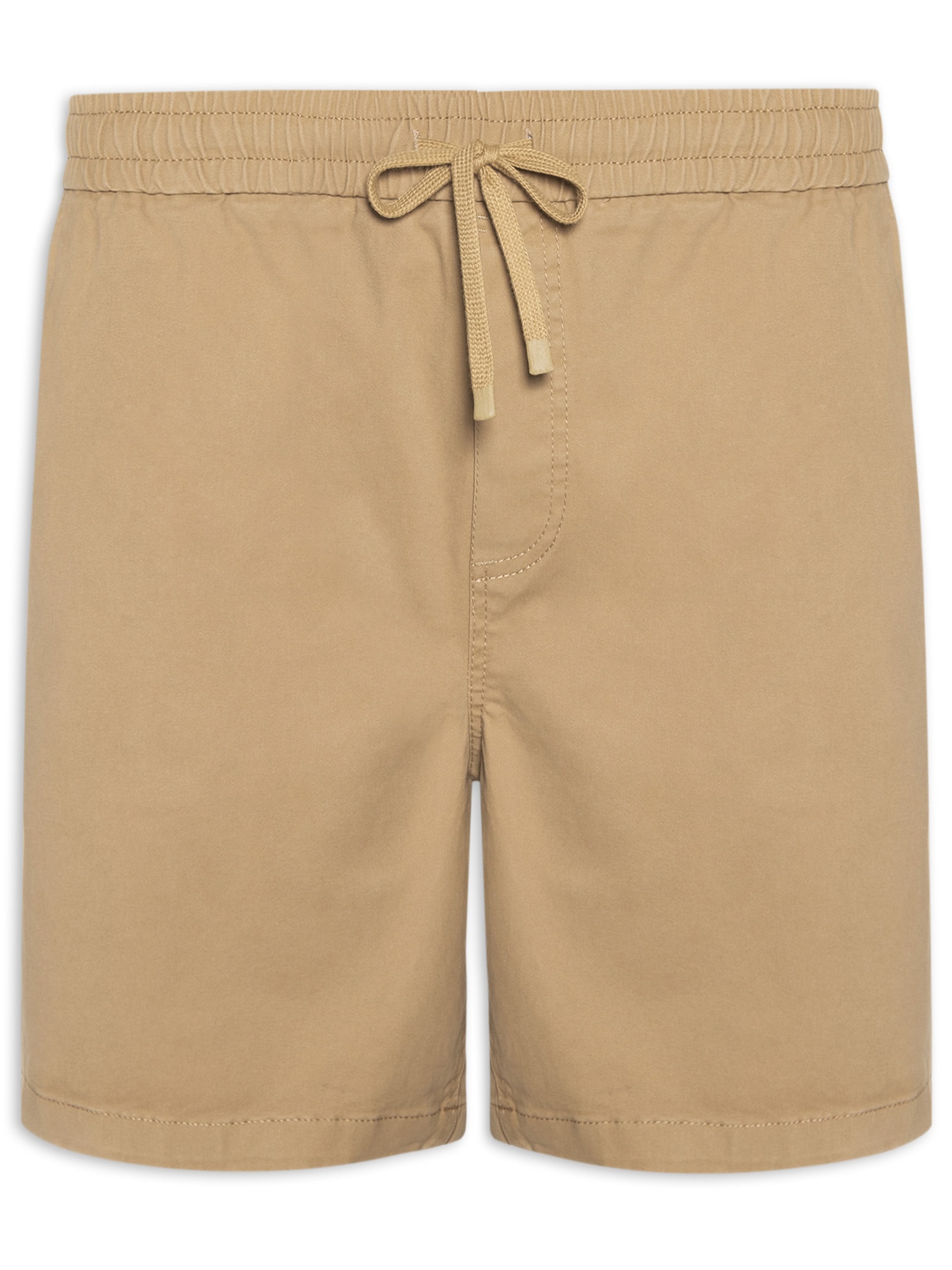 Bermuda Masculina Cós Elástico Bege '2 Essential