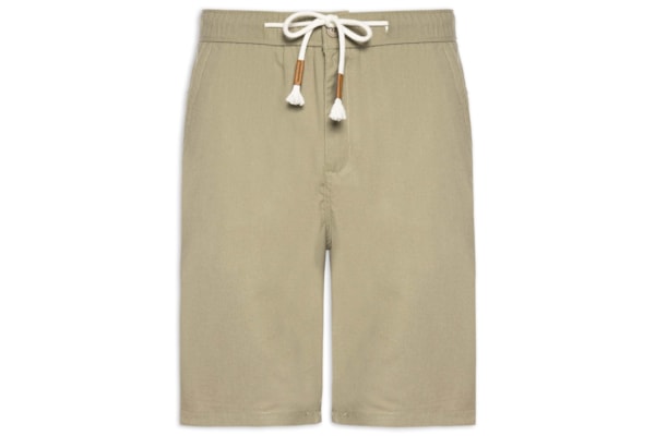 Bermuda Masculina Cós Elástico E Cordão - Verde