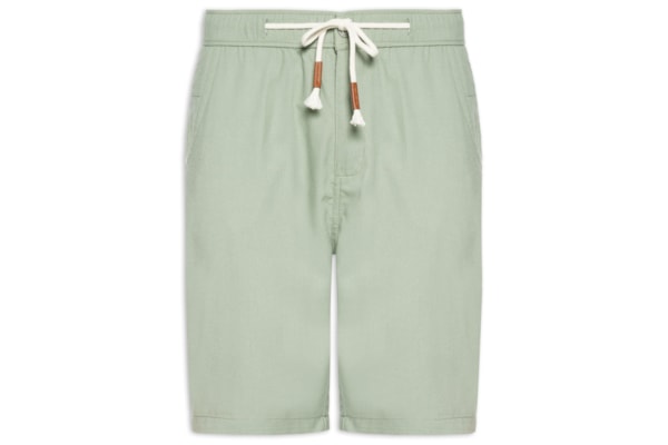 Bermuda Masculina Cós Elástico E Cordão - Verde