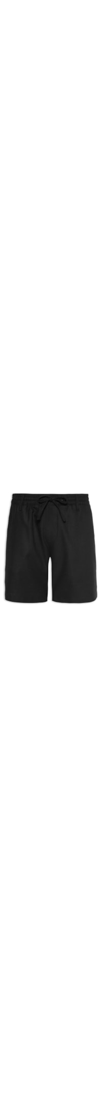 Bermuda Masculina Cós Elástico - Preto