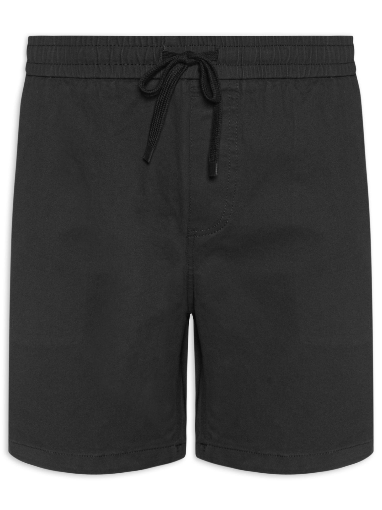 Bermuda Masculina Cós Elástico Preto '2 Essential