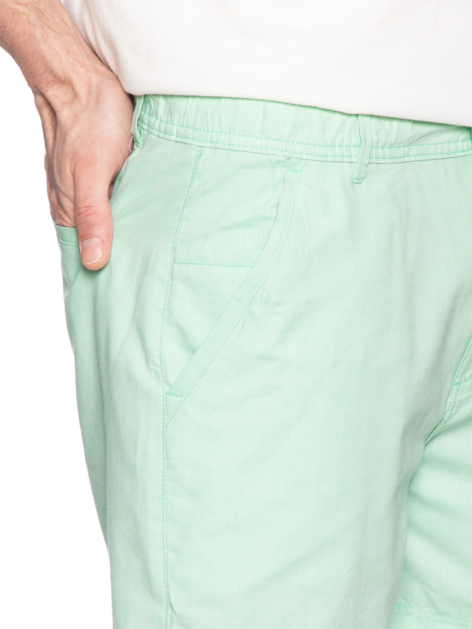 Bermuda Masculina Cós Elástico Verde '2 Essential