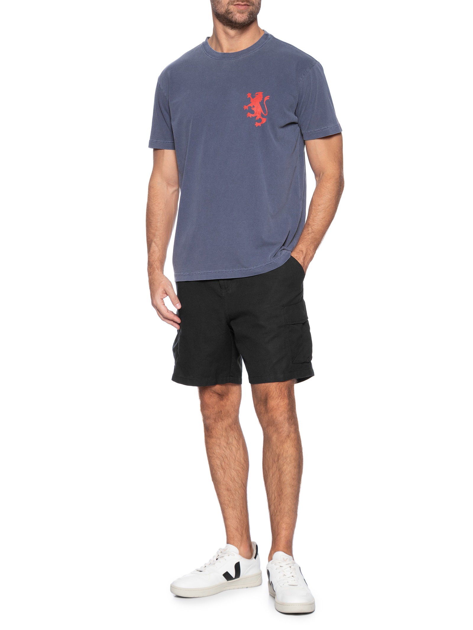 Bermuda Masculina Cristal Flow Preto Osklen